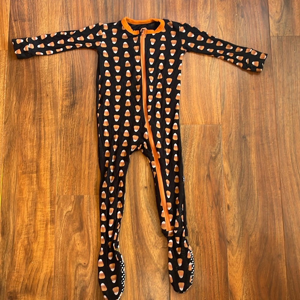 KicKee Pants Midnight Candy Cane Footie Pajama
